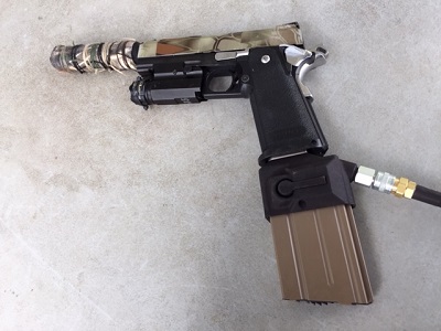 airsoft hicapa 4.3 HPA pistol setup